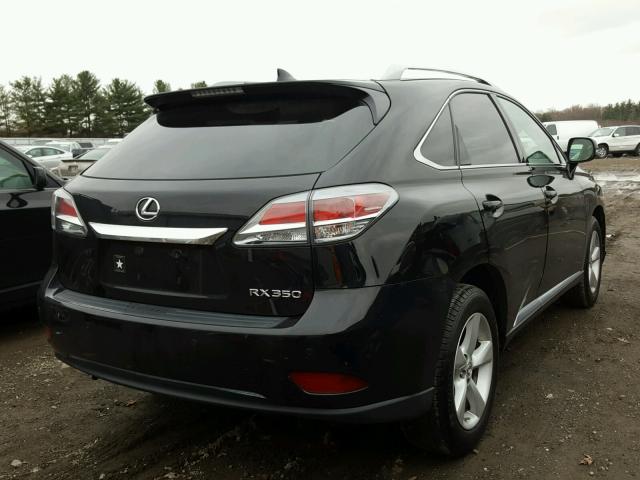 2T2BK1BA9FC292594 - 2015 LEXUS RX 350 BLACK photo 4