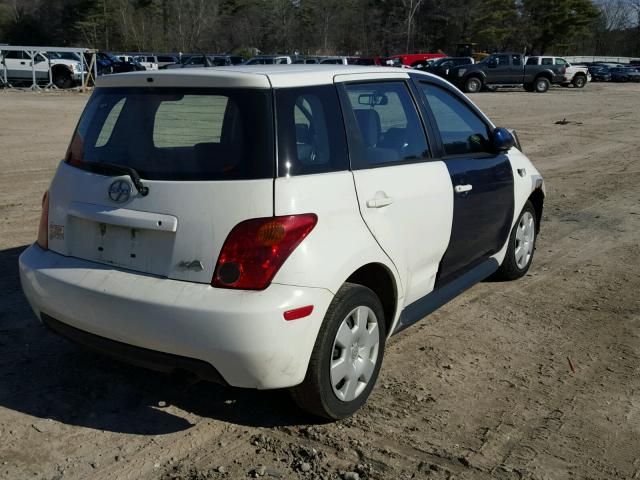 JTKKT624540071714 - 2004 TOYOTA SCION XA WHITE photo 4