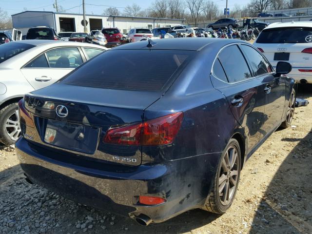 JTHBK262782062288 - 2008 LEXUS IS 250 BLUE photo 4