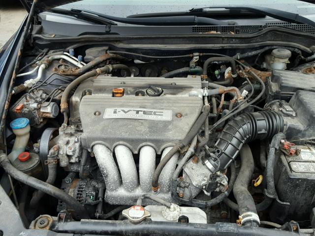 1HGCM56725A140329 - 2005 HONDA ACCORD EX BLUE photo 7