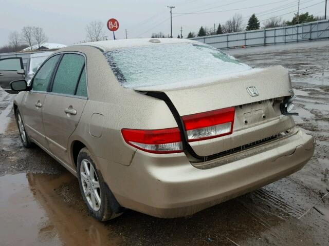 1HGCM66534A018226 - 2004 HONDA ACCORD EX BEIGE photo 3