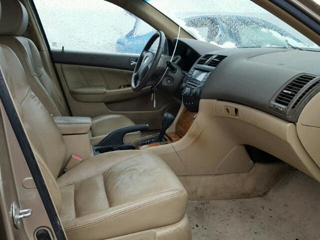 1HGCM66534A018226 - 2004 HONDA ACCORD EX BEIGE photo 5