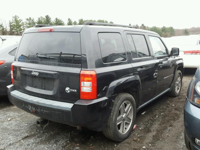 1J8FT28W78D577739 - 2008 JEEP PATRIOT SP BLACK photo 4