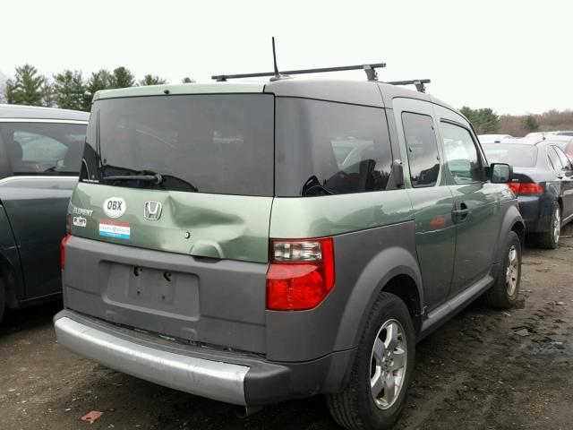 5J6YH27675L002197 - 2005 HONDA ELEMENT EX GREEN photo 4