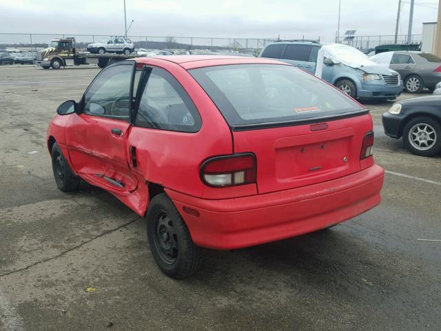 KNJLT05H3S6126417 - 1995 FORD ASPIRE RED photo 3