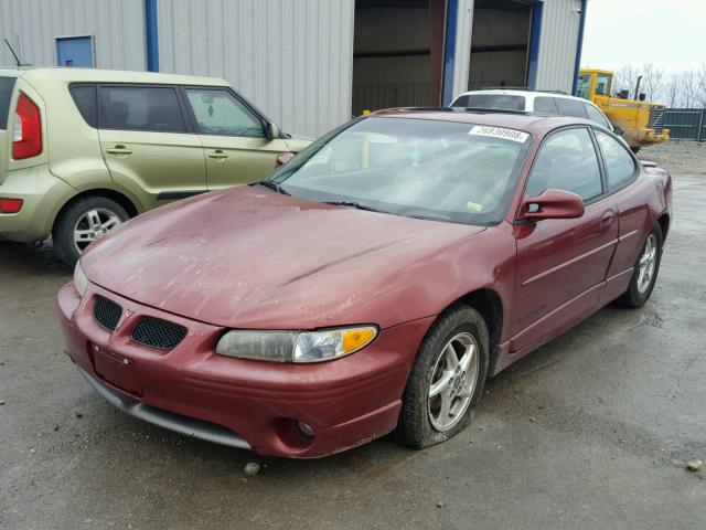 1G2WP12K11F267760 - 2001 PONTIAC GRAND PRIX Tünd qırmızı foto 2