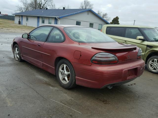 1G2WP12K11F267760 - 2001 PONTIAC GRAND PRIX Tünd qırmızı foto 3