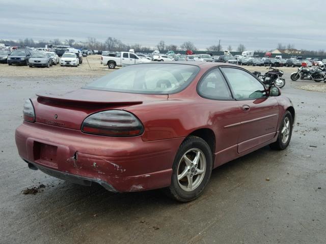 1G2WP12K11F267760 - 2001 PONTIAC GRAND PRIX Tünd qırmızı foto 4