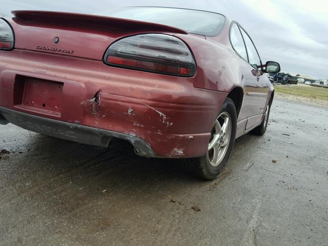 1G2WP12K11F267760 - 2001 PONTIAC GRAND PRIX Tünd qırmızı foto 9