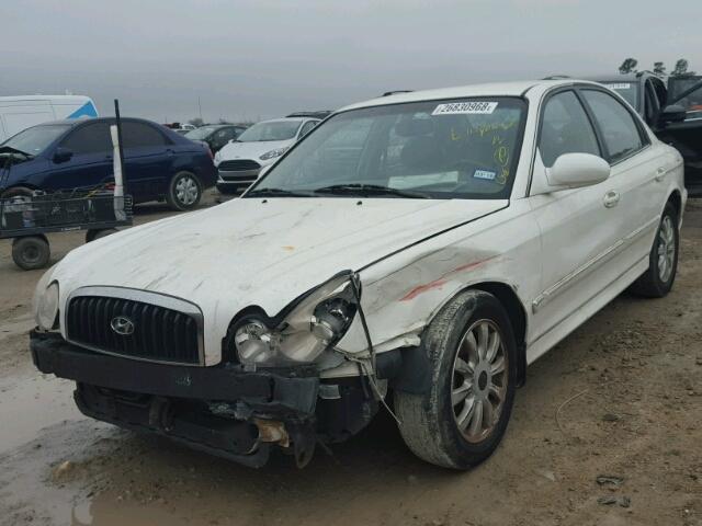 KMHWF35H85A152842 - 2005 HYUNDAI SONATA GLS WHITE photo 2