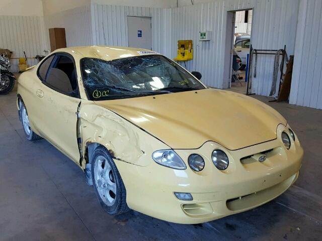 KMHJG25F31U227987 - 2001 HYUNDAI TIBURON YELLOW photo 1