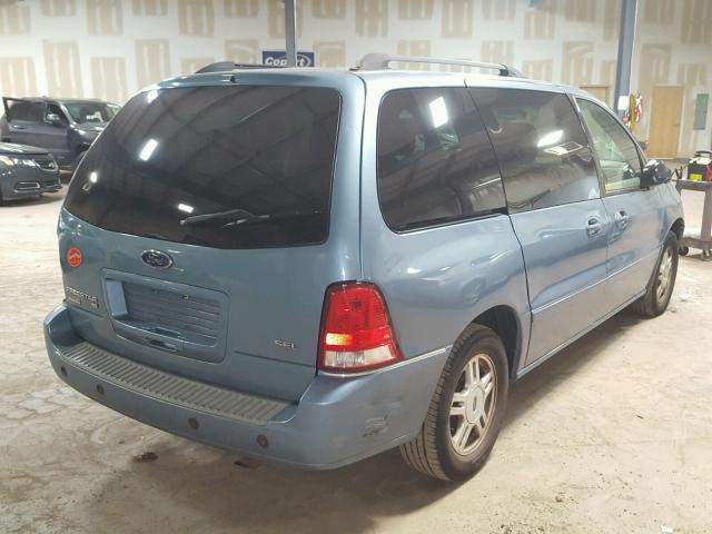 2FMZA52297BA16055 - 2007 FORD FREESTAR S BLUE photo 4