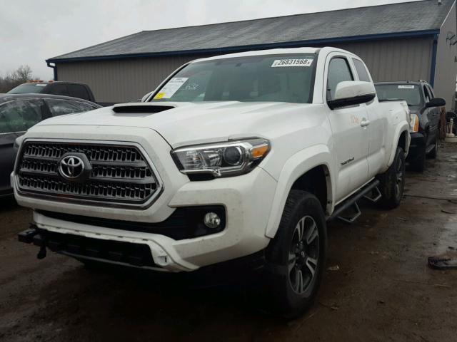 5TFRZ5CN6GX002337 - 2016 TOYOTA TACOMA ACC WHITE photo 2