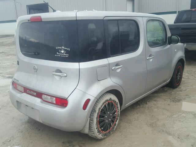 JN8AZ2KR8AT166627 - 2010 NISSAN CUBE BASE GRAY photo 4