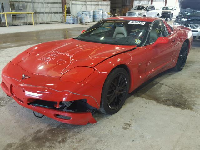 1G1YY22G945121614 - 2004 CHEVROLET CORVETTE RED photo 2