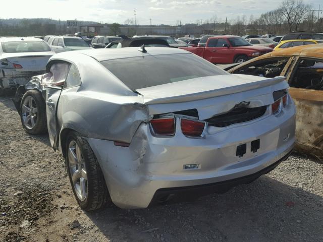 2G1FB1E38C9135422 - 2012 CHEVROLET CAMARO LT SILVER photo 3