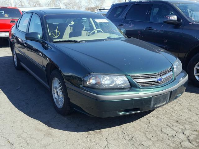 2G1WF55E129327714 - 2002 CHEVROLET IMPALA GREEN photo 1