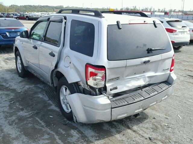 1FMCU93128KD75457 - 2008 FORD ESCAPE XLT SILVER photo 3