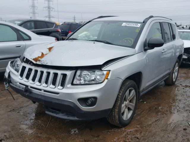 1J4NT1FB8BD215403 - 2011 JEEP COMPASS SP SILVER photo 2