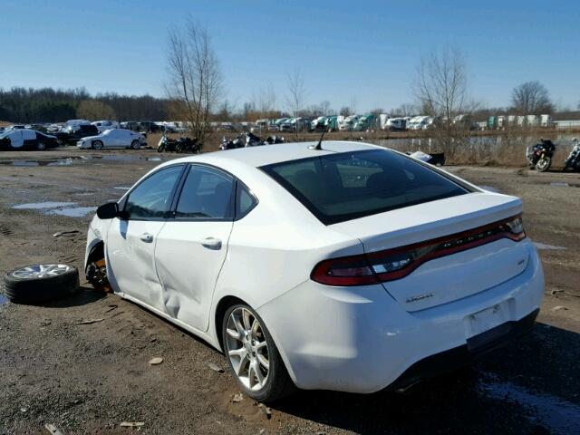 1C3CDFBA0DD322019 - 2013 DODGE DART SXT WHITE photo 3