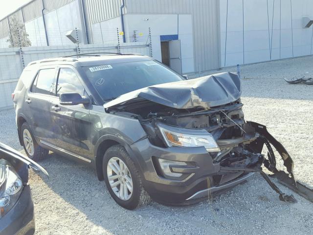 1FM5K7D86HGC29841 - 2017 FORD EXPLORER X GRAY photo 1