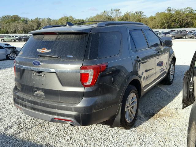 1FM5K7D86HGC29841 - 2017 FORD EXPLORER X GRAY photo 4