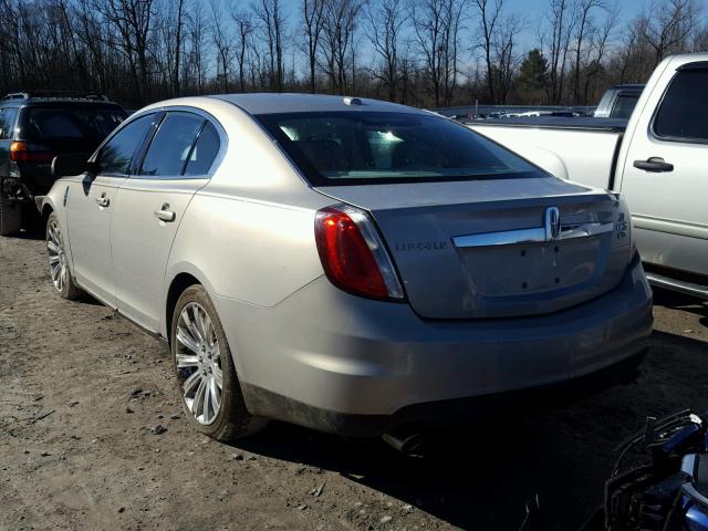 1LNHM94R29G624838 - 2009 LINCOLN MKS TAN photo 3