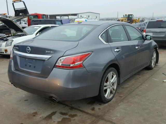 1N4BL3AP0EC130403 - 2014 NISSAN ALTIMA 3.5 GRAY photo 4