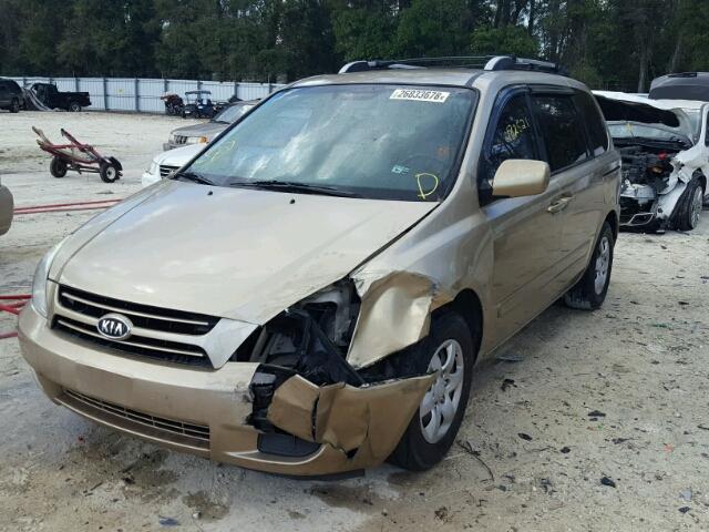 KNDMB133876140005 - 2007 KIA SEDONA EX GOLD photo 2