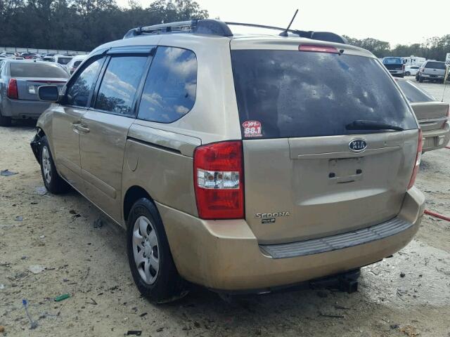 KNDMB133876140005 - 2007 KIA SEDONA EX GOLD photo 3