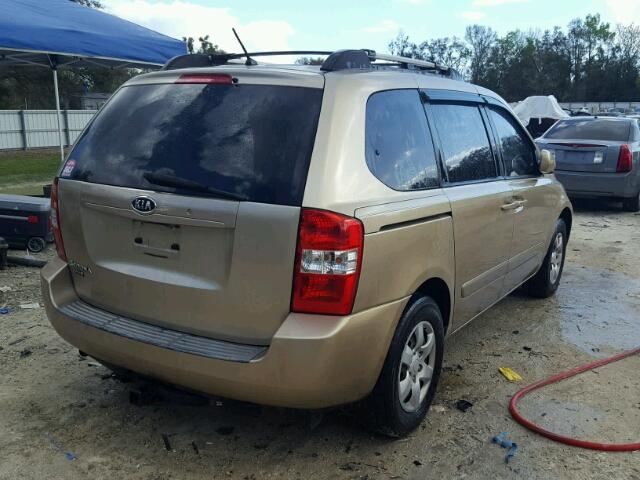 KNDMB133876140005 - 2007 KIA SEDONA EX GOLD photo 4