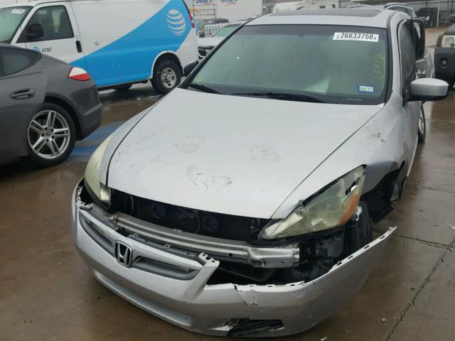 1HGCM66846A021584 - 2006 HONDA ACCORD EX SILVER photo 2