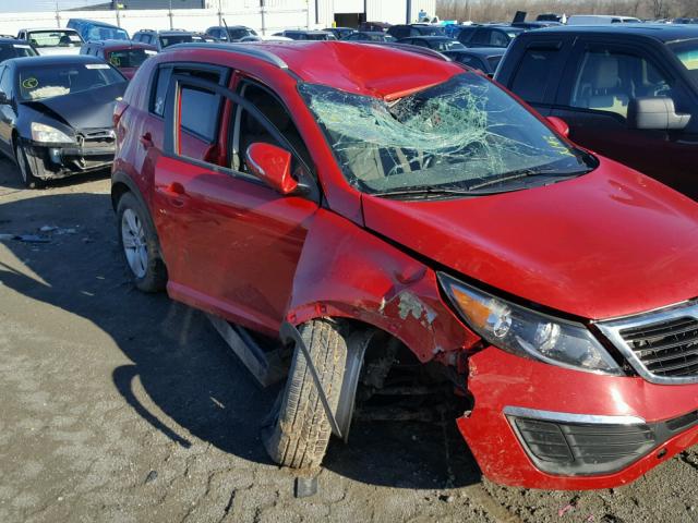 KNDPB3A27D7371213 - 2013 KIA SPORTAGE B RED photo 9