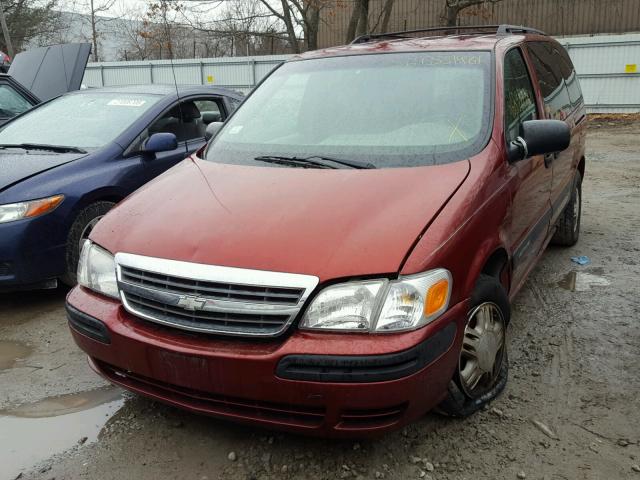 1GNDX03E92D260663 - 2002 CHEVROLET VENTURE BURGUNDY photo 2