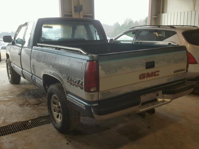 2GTEK19KXM1511235 - 1991 GMC SIERRA K15 BLUE photo 3