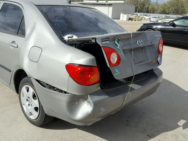 1NXBR32E54Z337279 - 2004 TOYOTA COROLLA CE GRAY photo 9