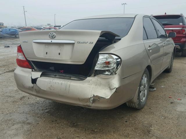 JTDBE32K420069853 - 2002 TOYOTA CAMRY LE TAN photo 4