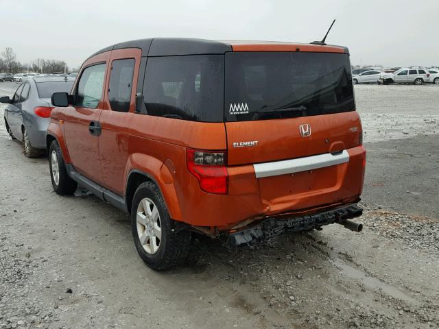 5J6YH1H76BL002723 - 2011 HONDA ELEMENT EX ORANGE photo 3