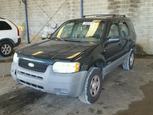 1FMYU01181KA70992 - 2001 FORD ESCAPE XLS GREEN photo 2