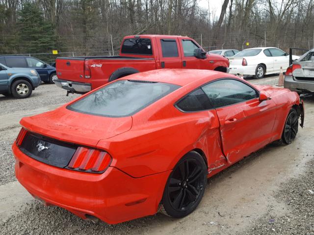 1FA6P8TH4F5305413 - 2015 FORD MUSTANG RED photo 4