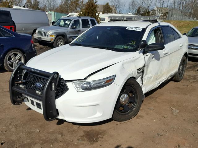 1FAHP2MK7EG100851 - 2014 FORD TAURUS POL WHITE photo 2