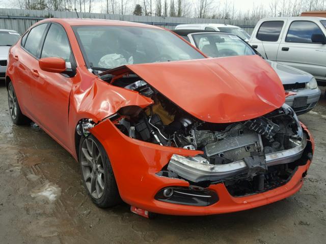 1C3CDFBB0FD243610 - 2015 DODGE DART SXT ORANGE photo 1