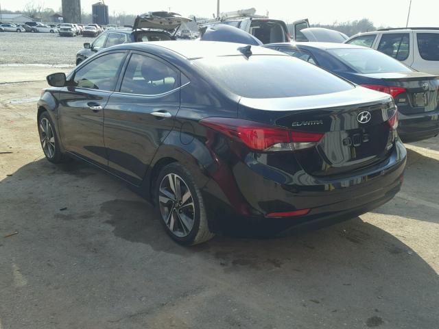 KMHDH4AE5EU106239 - 2014 HYUNDAI ELANTRA SE BLACK photo 3