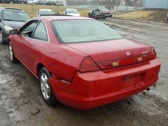 1HGCG2257WA007660 - 1998 HONDA ACCORD EX RED photo 3