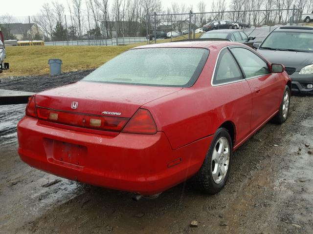 1HGCG2257WA007660 - 1998 HONDA ACCORD EX RED photo 4