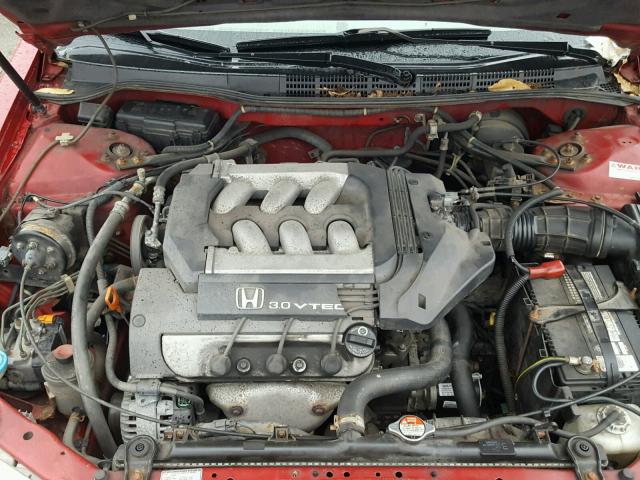 1HGCG2257WA007660 - 1998 HONDA ACCORD EX RED photo 7