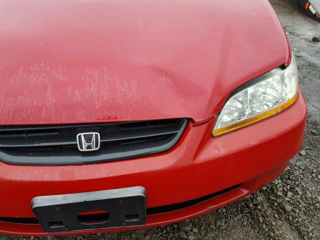 1HGCG2257WA007660 - 1998 HONDA ACCORD EX RED photo 9