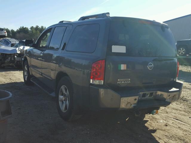 5N1AA08B04N723620 - 2004 NISSAN ARMADA SE GRAY photo 3