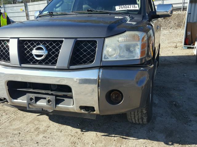 5N1AA08B04N723620 - 2004 NISSAN ARMADA SE GRAY photo 9