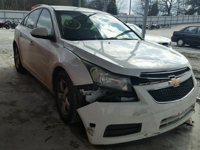 1G1PE5SC2C7294882 - 2012 CHEVROLET CRUZE LT WHITE photo 1